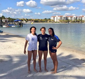 Arianna Bridi, Rachele Bruni e Alice Franco a Miromar Lakes