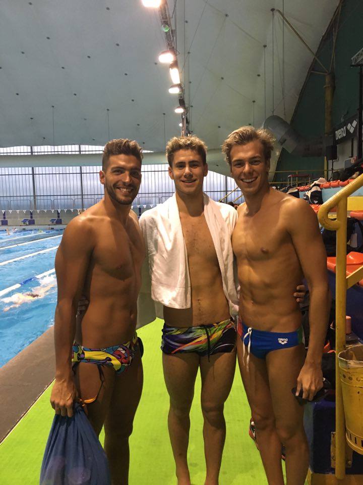 Gabriele Detti, Marc Hinawi e Gregorio Paltrinieri