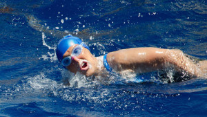 Diana Nyad, autrice a 64 anni della traversata a nuoto Cuba-Key West