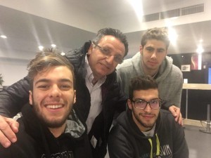 Meir Loya e Marc Hinawi con Gregorio Paltrinieri e Gabriele Detti