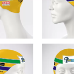 La cuffia di Ana Marcela Cunha che riprendeva il casco di Ayrton Senna