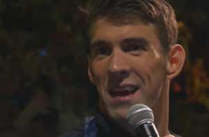Il discorso di Michael Phelps dopo la gara (Nbc)