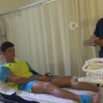 Sun Yang in ospedale dopo l'infortuno al piede (qq.com)