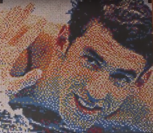 Il ritratto di Michael Phelps realizzato con i cubi di Rubik (Cube Creators)
