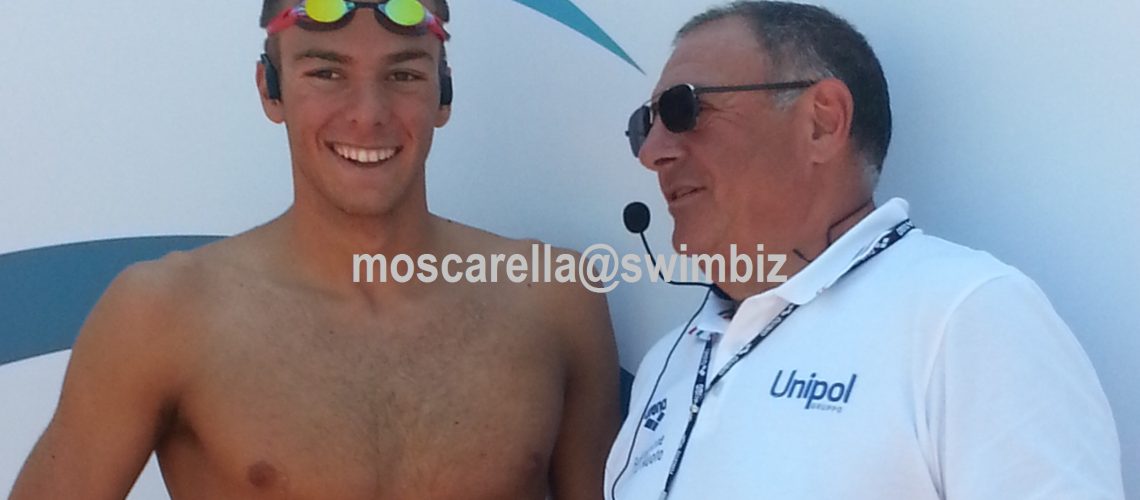 Gregorio Paltrinieri e Stefano Morini nel 2013, anno del primo bronzo mondiale dell'azzurro