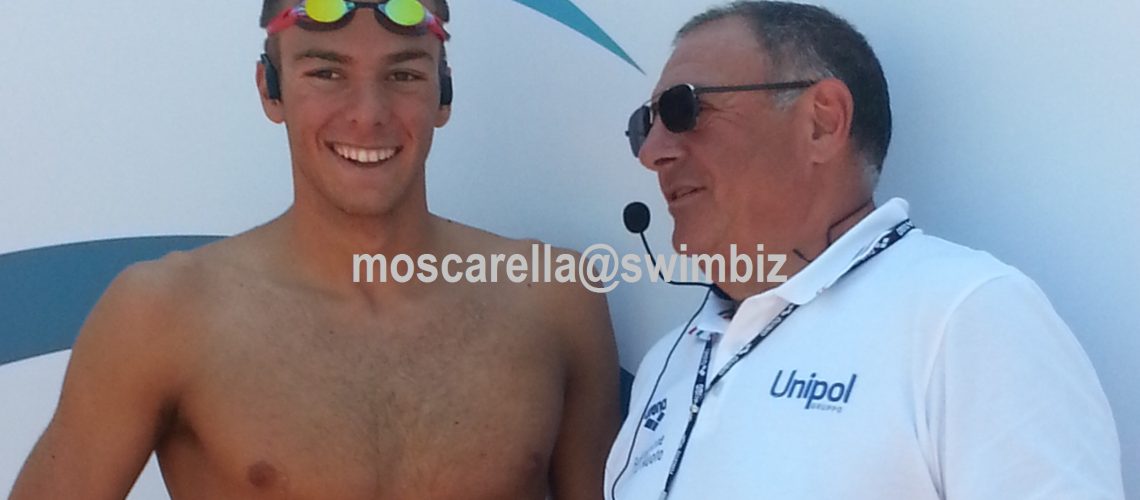 Gregorio Paltrinieri e Stefano Morini nel 2013, anno del primo bronzo mondiale dell'azzurro